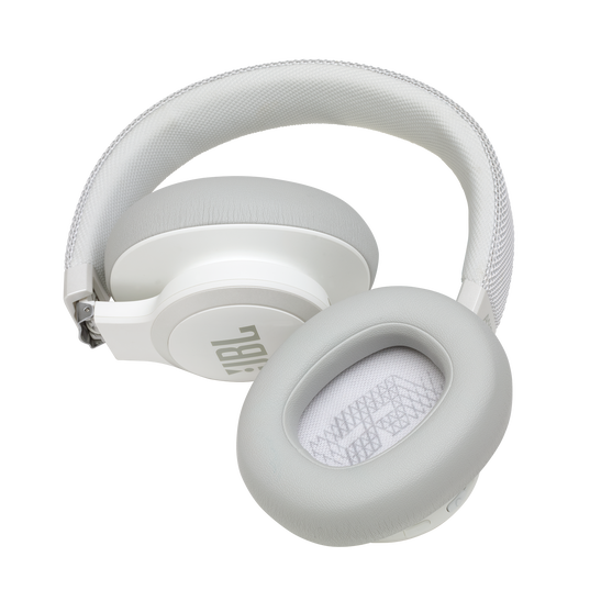 JBL Live 650BTNC - White - Wireless Over-Ear Noise-Cancelling Headphones - Detailshot 7